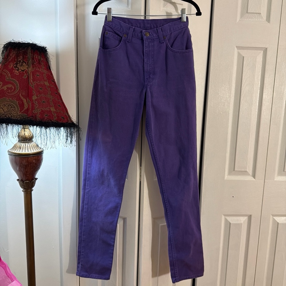 Newport News Purple High-Rise Jeans